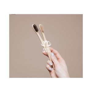 Cepillo de dientes de bambú de gran venta: material virgen para proyectos de exhibición comercial y artículo personal resistente para decoración interior. - Product Image 1