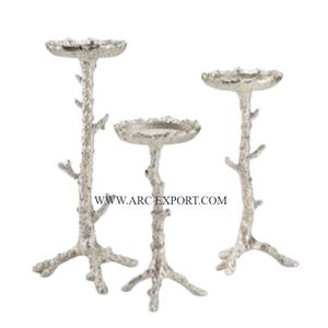 Lot de 2 Bougeoirs en métal et verre de différentes tailles pour la décoration intérieure Meilleure vente Bougeoir et support pour décoration de table - Product Image 3