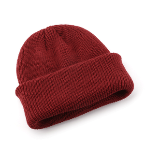 Bonnet tricoté à revers de luxe OEM taille personnalisable bonnet de ski de sport crâne chaud pour homme avec logo brodé en 3D chapeau Gorros - Product Image 6