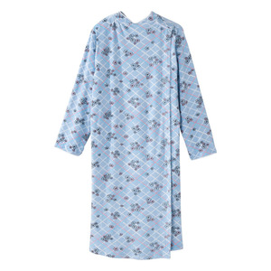 Unisex Open Back Hospital <b>Gown</b> <b>Jersey</b> 100% Cotton High Quality Easy Wear Snaps Closure Rehab Special Needs - Product Image 4