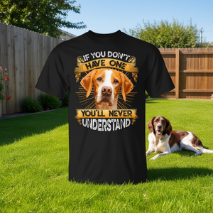 Camiseta English Pointer de manga corta con cuello redondo y estampado digital, unisex, para adultos, regalo para amantes de los perros - Product Image 3