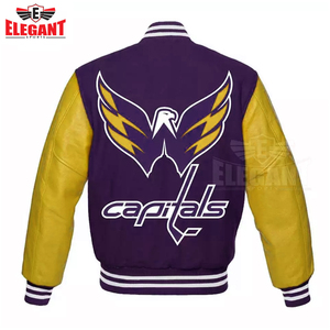 Tissu respirant Baseball Letterman Varsity veste Prix raisonnable Conception personnalisée à manches longues Baseball Letterman veste - Product Image 3