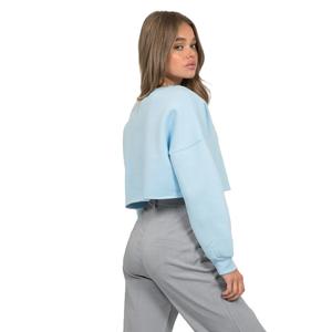 Sudadera corta con estampado de logotipo personalizado para mujer, talla grande, multicolor, ajuste holgado, informal, Invierno 100%, forro polar de algodón, respetuoso con el medio ambiente - Product Image 5