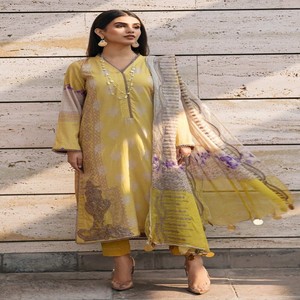 CHARIZMA Indian Pakistani Ethnic Luxury High Quality Lawn Wedding Modern Heavy Embroidered Work Unstitched Salwar Kameez for - Product Image 6