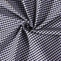 Tela de Algodón 100%, Tejido de Piel de Durazno, Teñido con Hilo, Estilo Espiga, Peso Medio, para Camisas y Ropa