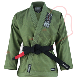 ชุดกีฬาบราซิลเลียนยิวยิตสูสีเขียวมะกอกสั่งทำขายส่ง ดีไซน์ใหม่ ชุดยูนิฟอร์ม MMA ผ้าฝ้าย แบรนด์ส่วนตัว สำหรับผู้ใหญ่ - Product Image 3