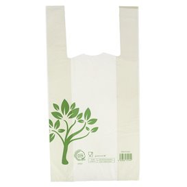 Bolsas de plástico biodegradables ecológicas de bajo precio camiseta de plástico - Product Image 2
