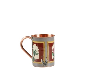 Tasse en cuivre de nouveau design avec poignée facile disponible en couleur personnalisée en prix de gros et de détail fabriqué en Inde - Product Image 1