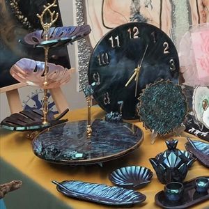 RELATED DISPLAY HANDMADE DIY 3 Tier Round Shape Fruit Tray Epoxy <b>Mold</b> Tea Tray Table Silicone <b>Mold</b> for Resin Arts - Product Image 6