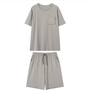 Vente en gros d'ensembles de t-shirts personnalisés de qualité supérieure pour hommes, vêtements de sport de jogging d'été respirants à col rond/col en V disponibles - Product Image 1