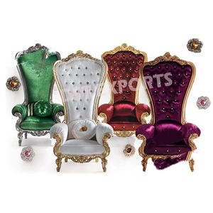 Chaises de mariage à dossier haut, dernières tendances, pour la mariée et le marié, chaises de mariage colorées - Product Image 1