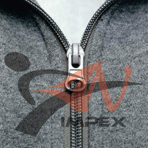 คุณภาพสูงที่กําหนดเองการพิมพ์โลโก้ผู้ชายซิป Hoodie วัสดุที่กําหนดเองยืดหยุ่นผู้ชายเสื้อสเวตเตอร์ Hoodie - Product Image 4