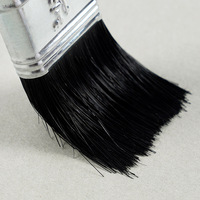 Pinceau plat industriel de 3 pouces à poils mélangés, manche en plastique durable, robuste pour peinture à l'huile, acrylique, vernis, teinture, murs et bois