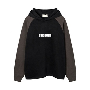 เสื้อฮู้ดผ้าคอตตอนออร์แกนิกสำหรับผู้ชาย, เสื้อฮู้ดแบบสวมหัวมีสีโอเวอร์ไซส์ - Product Image 5