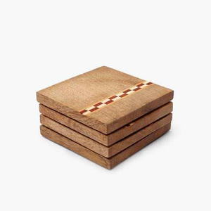walnut <b>coasters</b> Handcrafted Enamel <b>Ceramic</b> Resin Wooden Tea <b>Coaster</b> Set for Home Decor Product Manufacturer From India - Product Image 1