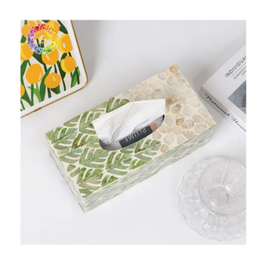 Boîte à mouchoirs en nacre de qualité supérieure, élégante et luxueuse, pour salle à manger, en provenance du Vietnam - Product Image 2