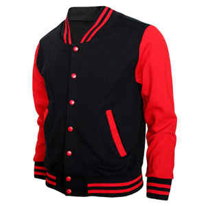 Veste universitaire Letterman de baseball personnalisée toile brodée en chenille manches en cuir saison d'hiver CollegeBaseballjacket pour hommes - Product Image 1