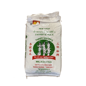 SIGNATURE THREE SISTERS VIET JASMINE RICE RIZ BEST QUALITY FRAGRANT LONG GRAIN RICE PERFUMED WHOLESALE SACK <b>BAG</b>,CHEAP EXPORT - Product Image 1