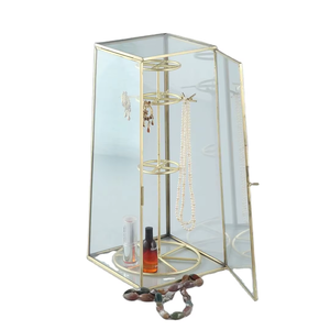 กล่องบรรจุเครื่องประดับและการแสดงผลกล่องแก้วคุณภาพล่วงหน้าเป็นพิเศษการแสดงเครื่องประดับทรงสูงคุณภาพเยี่ยมในราคาที่เหมาะสม - Product Image 1