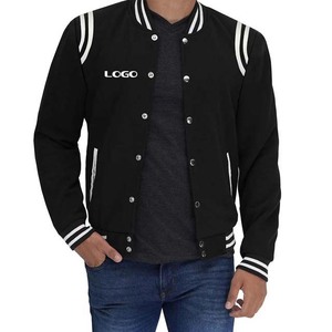 Chaqueta Universitaria de Béisbol Personalizada al por Mayor para Hombre, Tela de Lona, Color y Logotipo Personalizados, Procesamiento con Revestimiento - Product Image 2