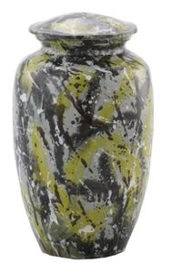 Urna de cremación de aluminio con bandera americana, urna laca transparente recubierta de esmalte, calidad prémium, las cenizas funerarias más vendidas - Product Image 2