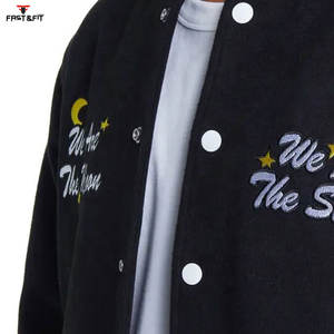 Top des tendances de haute qualité à manches longues vêtements d'hiver veste de baseball universitaire intelligente et élégante pour hommes - Product Image 5