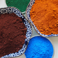 Pigment en poudre d'oxyde de fer bleu pour peintures et revêtements, oxyde ferrique, couleur céramique FE2O3, marque Shenhong, 25 kg/sac