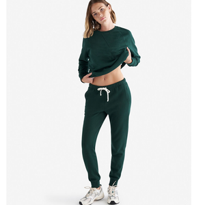 Sudadera de talla grande verde para Mujer | Sudadera de cuello redondo de algodón de manga larga para Mujer | Sudadera de mujer de gran tamaño - Product Image 5