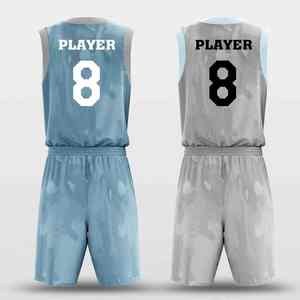 MUNDO DEPORTIVO Ajustable OEM Personalizado Baloncesto Jerseys Pantalones Cortos Sublimación Blanco y Dorado Equipo Uniformes Desgaste DE LA SW-MH-48 - Product Image 3