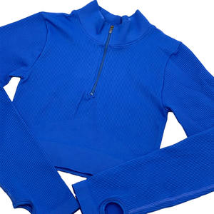 2025 Custom Logo 2-Piece Seamless Yoga Set for <b>Women</b> Workout Bra & <b>Leggings</b> Front Logo Solid <b>Pattern</b> Activewear for Training - Product Image 2