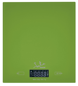 Bilancia da cucina touch in vetro temperato verde Temperit fino a 5 kg. (Jata 729V) - Product Image 2