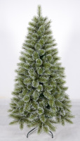 Künstliche Weihnachtsbäume Großhandel Stehende Fichten Plastik Grün Beschneit Vorbeleuchtet Schlank & Luxuriös 120-360cm China