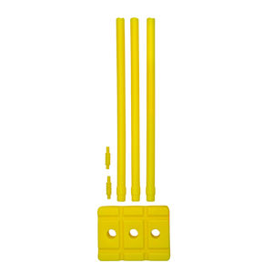 Ensemble de piquets de cricket en plastique, piquets en plastique, 3 piquets, 2 baies et 1 base avec logo personnalisé, ensemble de piquets de cricket - Product Image 2