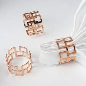 Anillo para Servilletas de Aluminio de Diseño Clásico, Excelente Calidad a un Precio Razonable, Adorno Tradicional para Mesa de Comedor Formal - Product Image 1