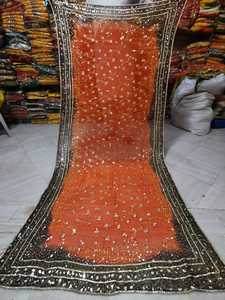 Autumn Winter Women's Ethnic <b>Scarf</b> Thick Warm One-Sided Multi-Color Hand Drawn Printing Hand Work Solid Color Balochi Wholesale - Product Image 2