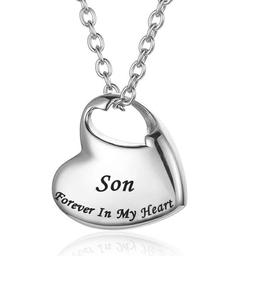 Argent Fils Urne Colliers pour Cendres Souvenir Bijoux En Acier Inoxydable Crémation Urne Pendentif pour Hommes Femmes Taille Personnalisée - Product Image 1