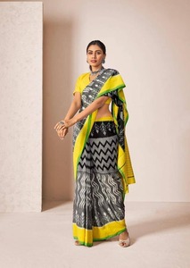Modern Artisan Cotton <b>Sarees</b> Collection Contemporary Designs Traditional Motifs Wrinkle Free Reversible Party Wear Wholesale - Product Image 4