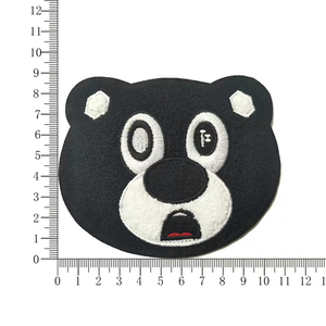 Chenille tissée personnalisée en gros sur des patchs de broderie à coudre Patchs brodés avec logo 3D en fer - Product Image 5