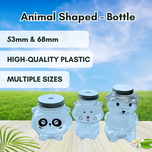 Animal-Shaped PET Plastic <b>Bottle</b> with <b>Aluminum</b> Cap From TINH DIEU VIETNAM for Milk Tea Juice Beer Multiple Sizes Available - Product Image 3
