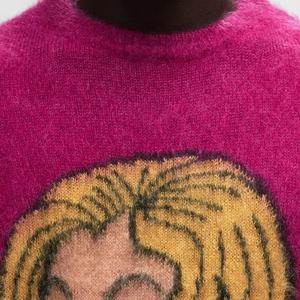 Chemises en mohair doux de qualité supérieure pour hommes, chemises en mohair imprimées sur mesure, vente en gros, nouveau design, chemises en mohair d'hiver - Product Image 3