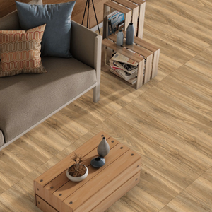 Azulejos de madera de cerámica de diseño moderno, decoración de suelo Interior de superficie brillante de 200X1000mm con diferentes tamaños y diseños - Product Image 2