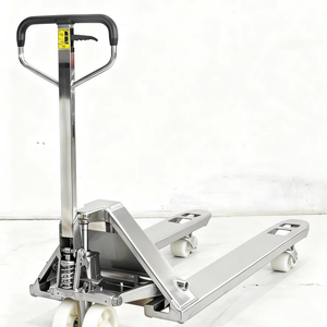 Transpaleta Manual de Acero Inoxidable Fabricada en Vietnam, Nueva, con Capacidad de Carga de 2.5T, Horquilla de Nylon, 12 Meses de Garantía - Product Image 1