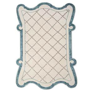 Alfombra Jardins Du Monde Ivory de Lana y Seda de Bambú Anudada a Mano, 10 mm de Grosor, Forma Rectangular para Sala de Estar y Dormitorio - Modelo Esk-9039 - Product Image 1