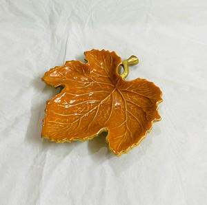 Multi-Color Leaf Platters Home Decorative Chocolate Serving <b>Bowl</b> for Hotels and Restaurants <b>Dessert</b> Candy Serving Leaf Plates - Product Image 6