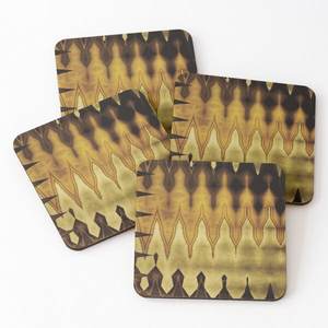 Juego de revestimientos de estilo clásico, 4 piezas de madera/madera de acacia, posavasos impresos para servir té, superventas, utensilios de cocina para el hogar y la cocina - Product Image 5