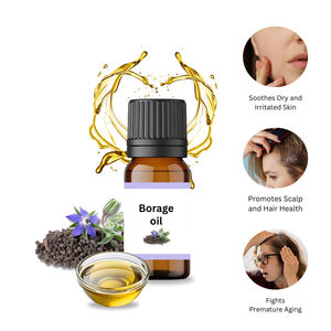 100% aceite de borraja orgánico puro prensado en frío portador vitamina ingrediente activo botella empaquetada EXTRACTO DE Aloe Vera alimentos a base de hierbas - Product Image 3