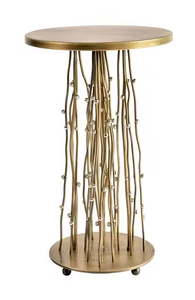 Azora Industries Table d'appoint ou table basse de luxe en fonte d'aluminium pour salon, bureau et hôtel - Product Image 2