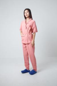 Batas de Laboratorio 100% Algodón, Batas de Paciente Lavables con Rayas, Uniforme de Hospital Unisex, Trajes de Paciente Cómodos de Buena Calidad - Product Image 2