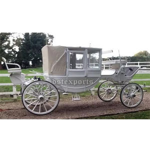 Carruaje funerario blanco inglés Buggy Funerales europeos Buggy de caballos a la venta Carruaje funerario blanco con clase - Product Image 4