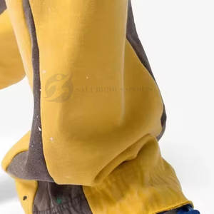 New Arrival Solid Color Wide Leg Track <b>Trousers</b> Canvas Men's Stylish High Flared <b>Elastic</b> <b>Waist</b> Quick Dry Anti-Wrinkle - Product Image 6